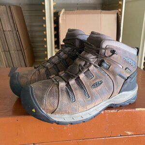 KEEN Utility Men's Size 12 EE Flint II Waterproof Steel Toe Work Boots 1023237